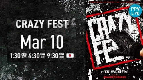 NJPW CRAZY FEST PPV 2025 – 3/10/25 Full Show Online